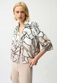 JOSEPH RIBKOFF ABSTRACT PRINT SWING JACKET