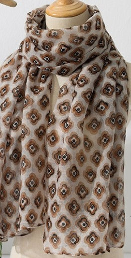 ABSTRACT FLORAL SCARF