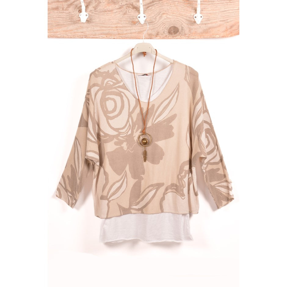 CATH TOP 2PC LEOPARD PRINT