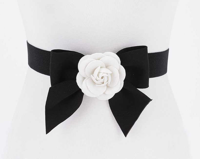 FLOWER RIBBON ELASTIC BELT