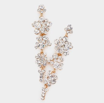 WONA EARR BUBBLE STONE CLUSTER DANGLE