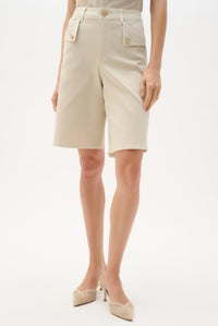 JOSEPH RIBKOFF DENIM STRAIGHT JEAN SHORTS
