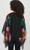 JOSEPH RIBKOFF CHIFFON ABSTRACT PRINT BLOUSE