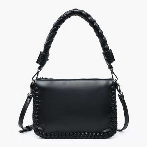 JEN & CO. WHIPSTITCH TRIM SHOULDER BAG