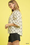 BOW PRINT BLOUSE