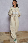 POL  WIDE LEG GAUZE JOGGER