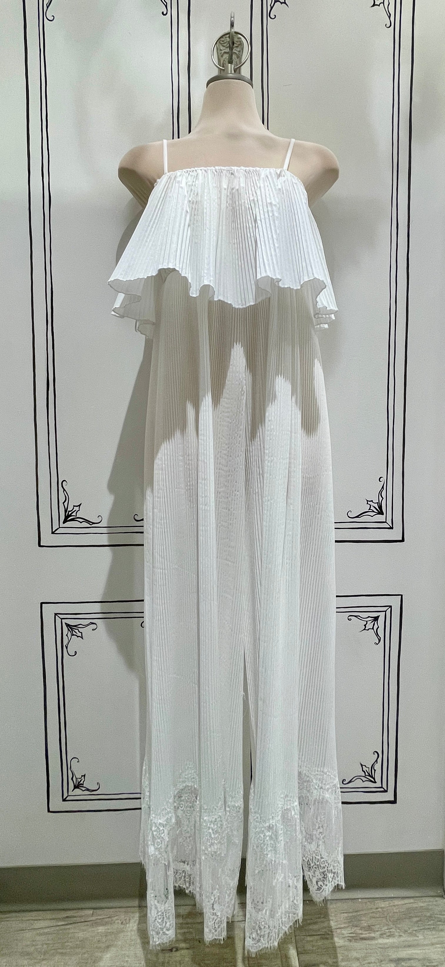 PLEATED FLOWY JUMPSUIT