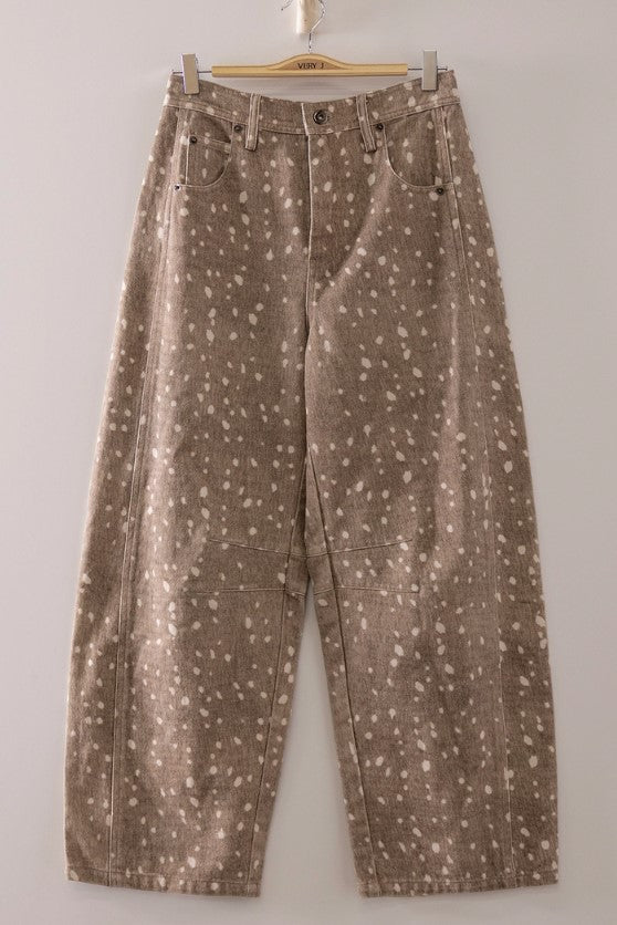 BARREL ALL OVER DOT PRINT PANT