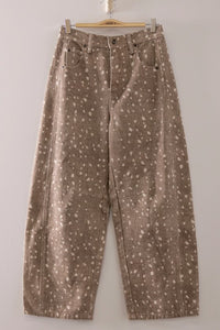 BARREL ALL OVER DOT PRINT PANT