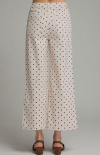 POLKA DOT WIDE LEG PANT