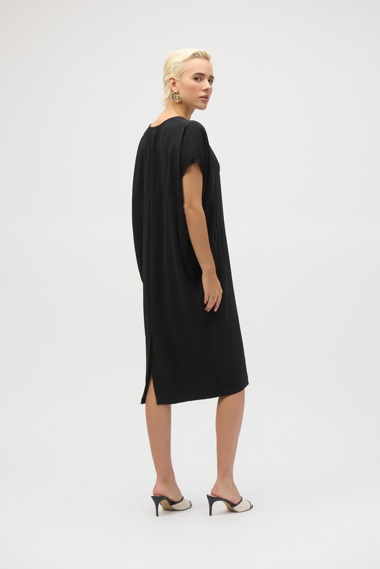 JOSEPH RIBKOFF GAUZE SHORT SLEEVE COCOON DRESS