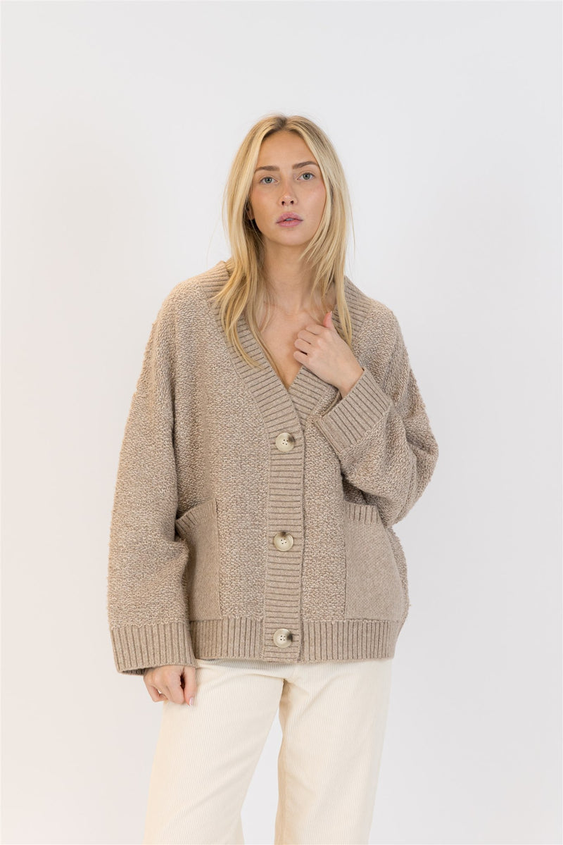 LYLA SWEATER CARDIGAN CHNKY KNIT