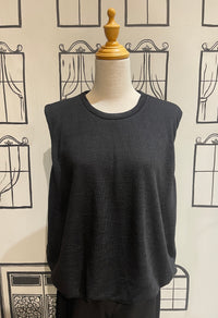 SANC TOP QUINN BUBBLE SHELL KNIT SLEEVELESS