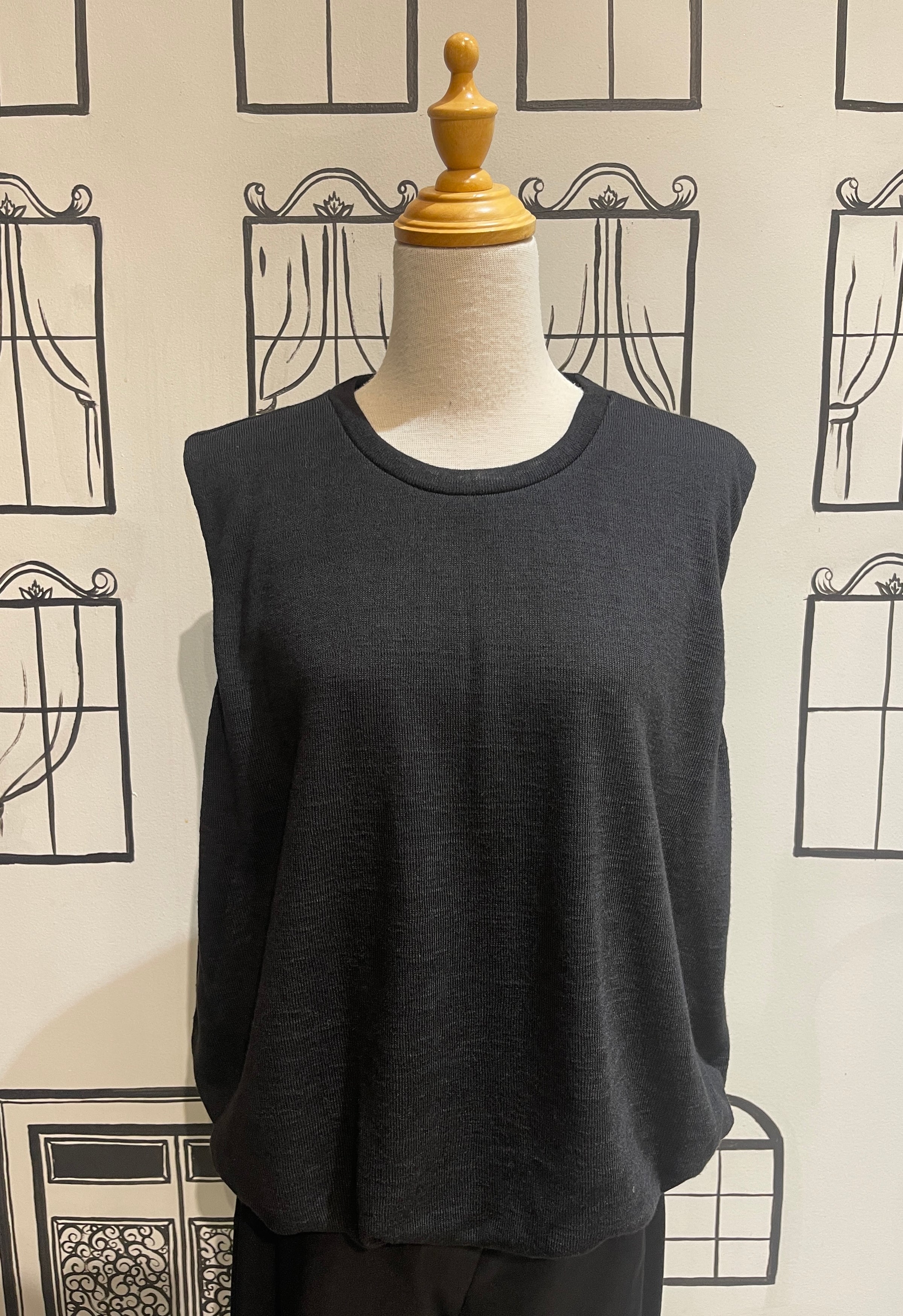 SANC TOP QUINN BUBBLE SHELL KNIT SLEEVELESS