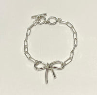 MERX PAPERCLIP CHAIN WITH BOW