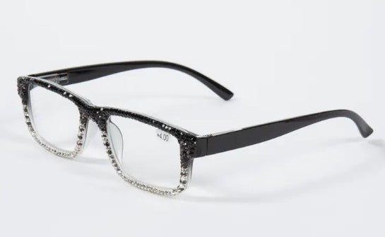 OLE READERS HANDMADE RHINESTONE RECTANGLE