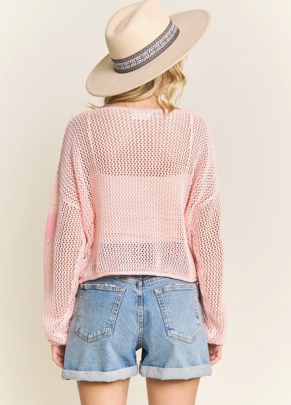 LOOSE KNIT SWEATER W HEARTS – La Creme St Jacobs