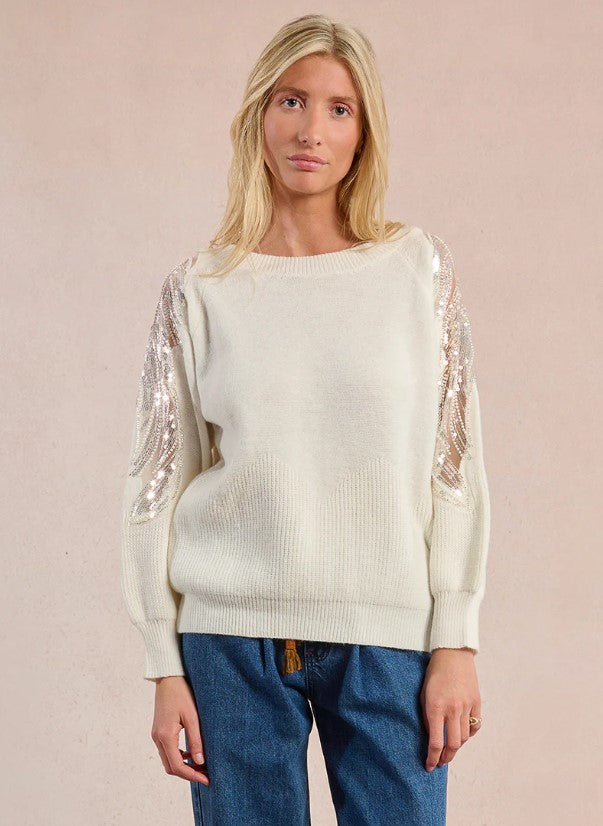MOLLY SWEATER LACE SLV