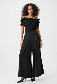 JOSEPH RIBKOFF SILKY KNIT OFF THE SHOULDER TOP
