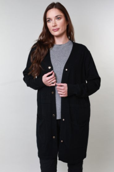 ALINA CARDI W/GOLD BTTN