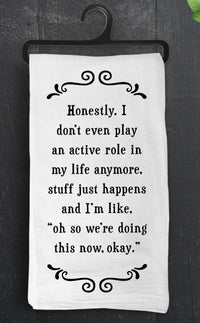SCRUNCHY FACE SILLY FLOUR SACK TOWELS