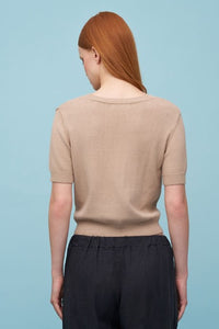 ASTRID SWEATER S/S ROUND NECK HORSESHOE