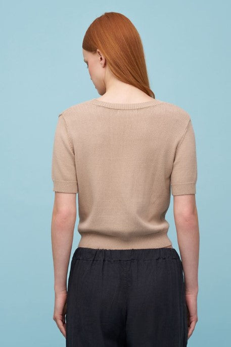 ASTRID SWEATER S/S ROUND NECK HORSESHOE