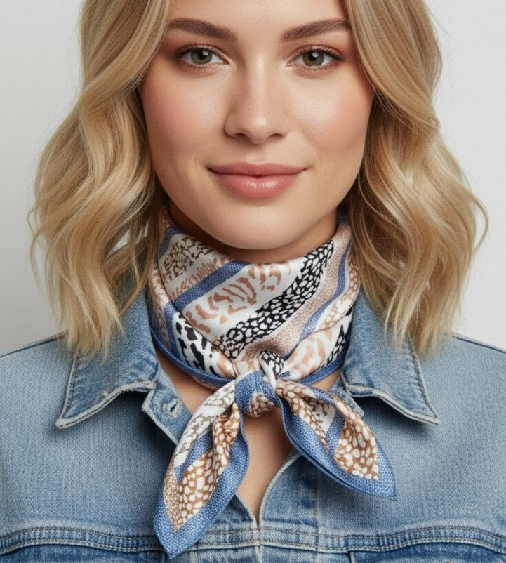 JOIA SCARF ABSTRACT LEOAPRD PRINT