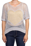 ETERNELLE OPEN LUREX SWEATER