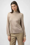 RIBKO SHIMMER L/S MOCK NK