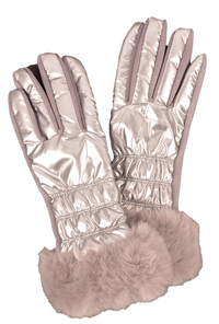 CATHERINE PUFFER FAUX FUR GLOVE