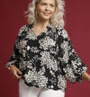 SCALLOP HEM CHERRY BLOSSOM TOP