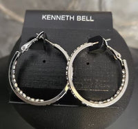 KBELL EARR HOOP CRYSTALS IN OUT