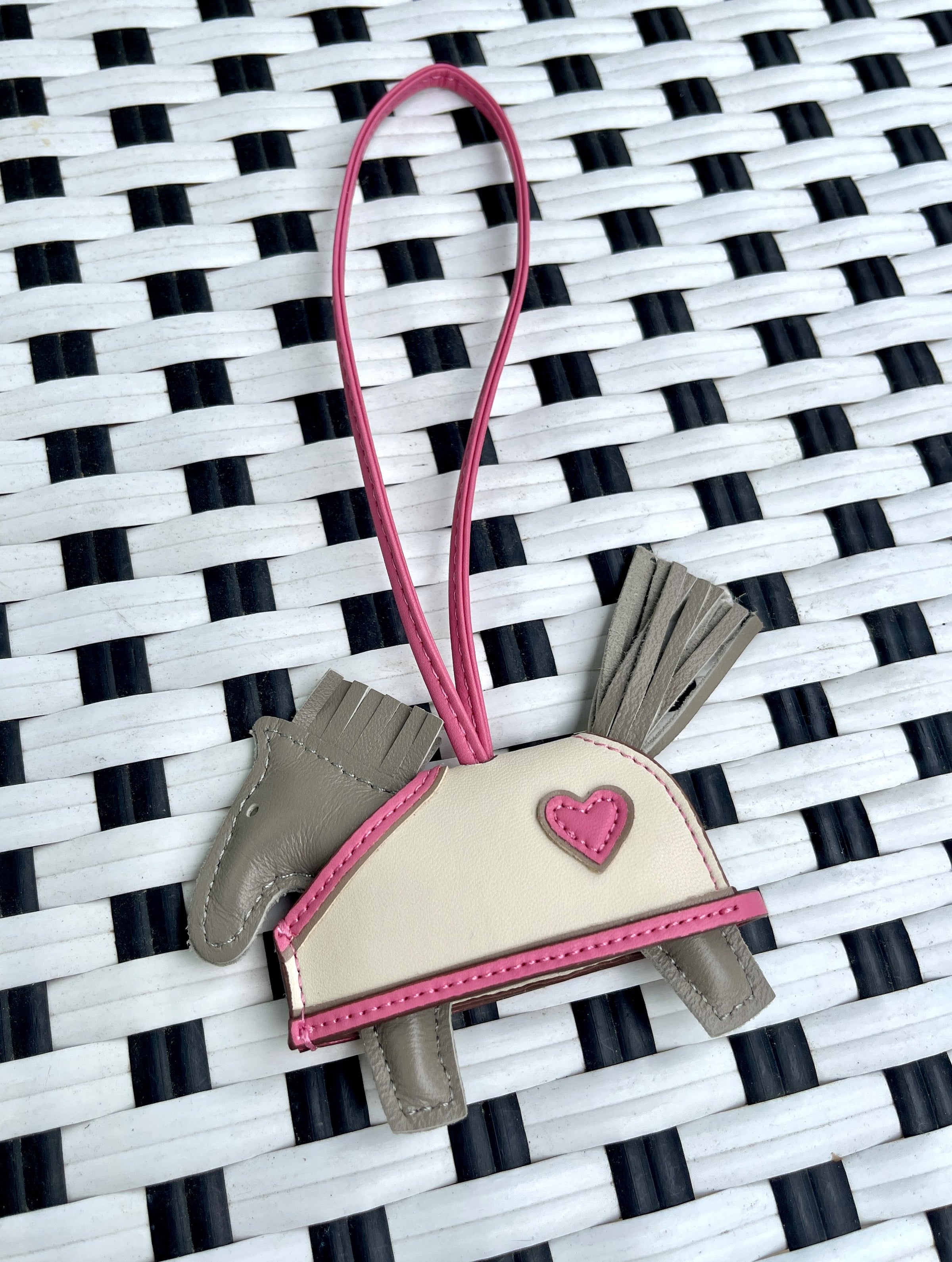 ITALIAN LEATHER HORSE CHARM