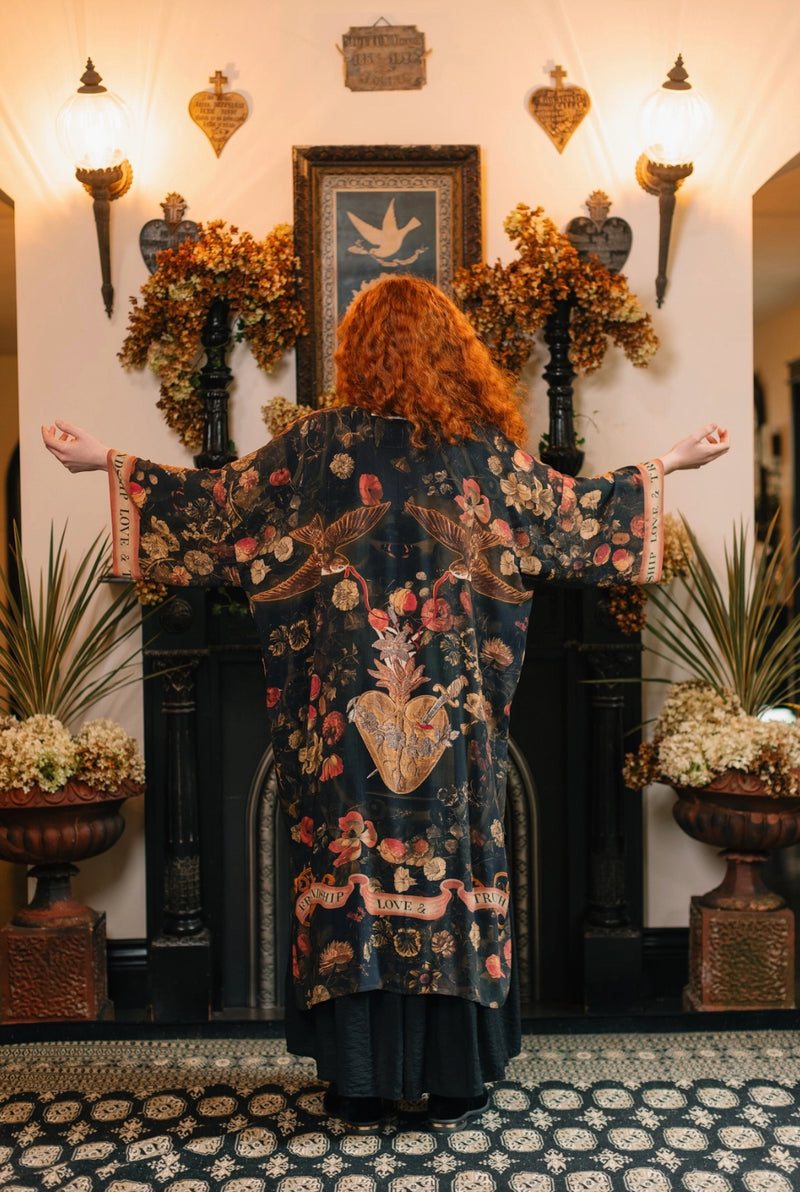 MARKET OF STARS KIMONO OPERA ROBE WITH BELT