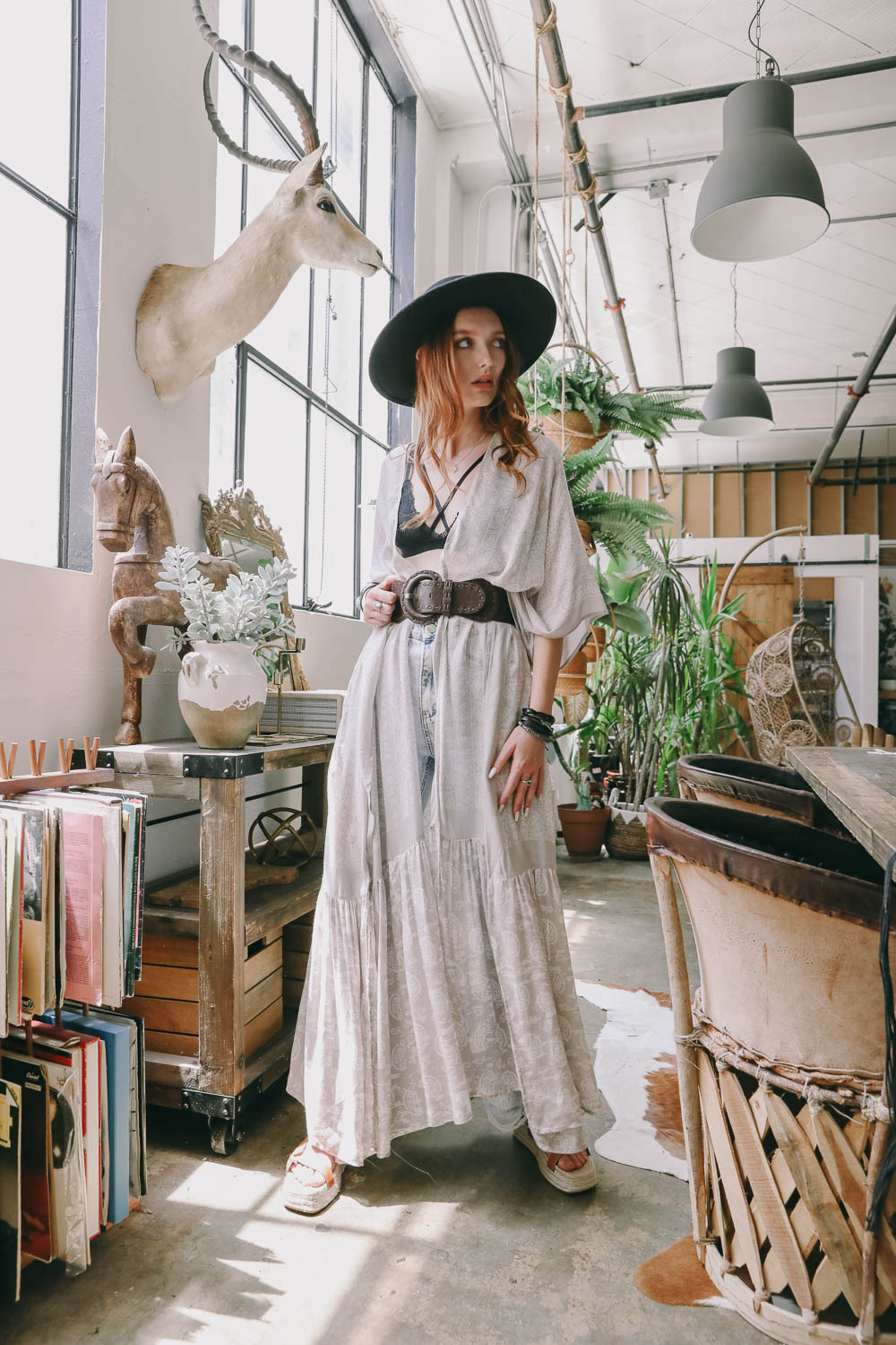 LONG PAISLEY KIMONO