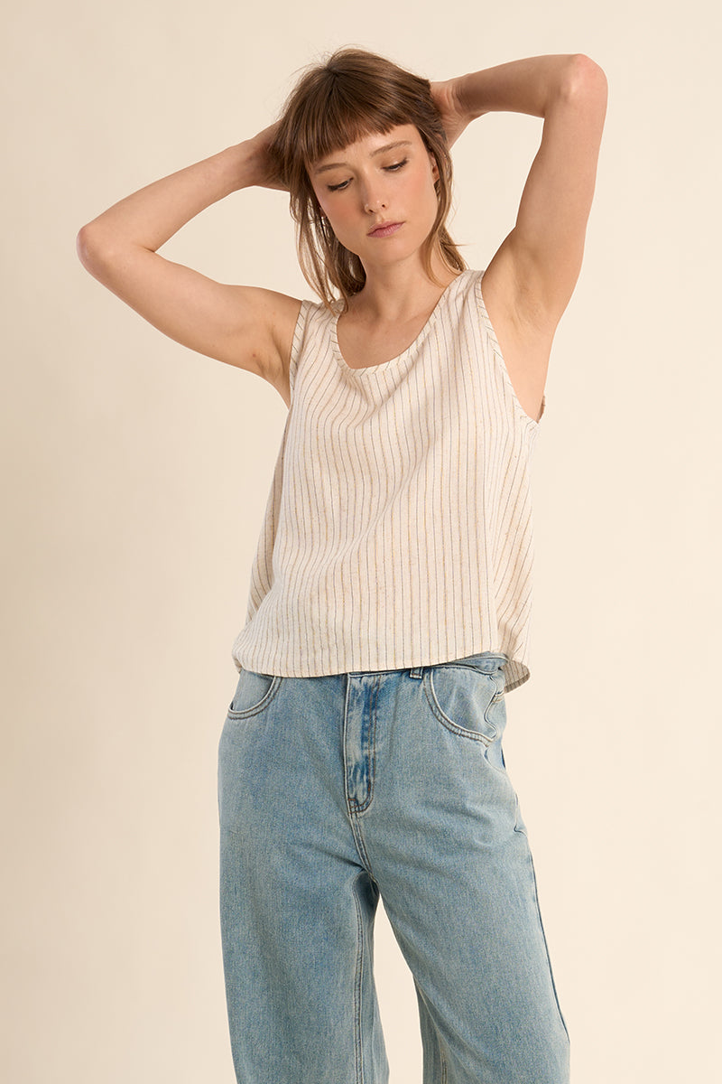 MOLLY TANK FLARE ROUND NECK