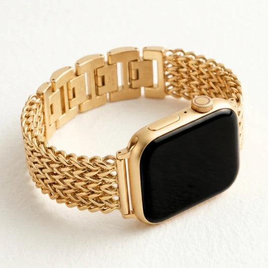 CAPE DIABLO APPLE WATCH STRAP GOLD WEAVE