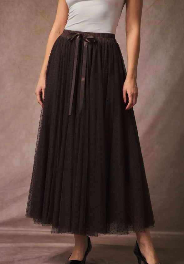 PLUMETIS TULLE SKIRT