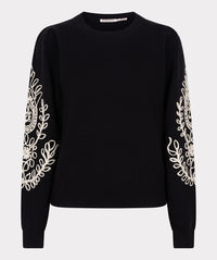 ESQUALO EMBROIDERED SWEATER