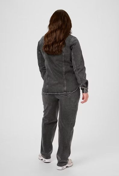 KAFFE CURVE SHIRT CLASSIC COLLAR STUDDED EMBELLISHMENT