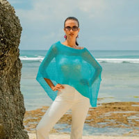 SHEER MESH PONCHO