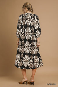 UM DRESS 1/2 BUTTON DWN MIDI