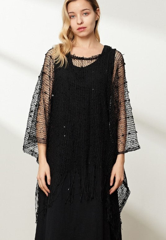 SCATTERED BEADED KIMONO