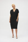 JOSEPH RIBKOFF GAUZE SHORT SLEEVE COCOON DRESS