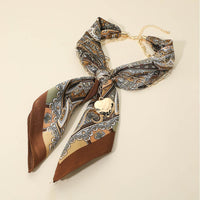 WON PRINT SCARF+CHAIN W <3