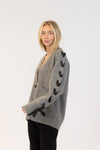 LYLA SWEATER CARDIGAN RIBBON SLV