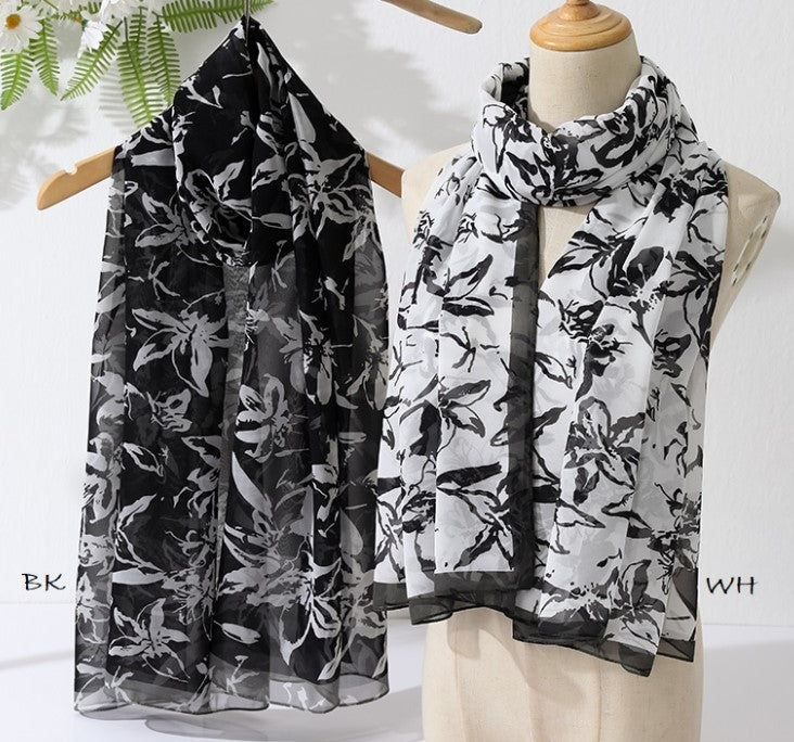 PIC SCARF SUMMER FLOWER HIBIS