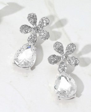 WONA EARR RHNSTN PAVE FLWR TRDRP