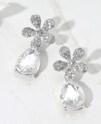 WONA EARR RHNSTN PAVE FLWR TRDRP